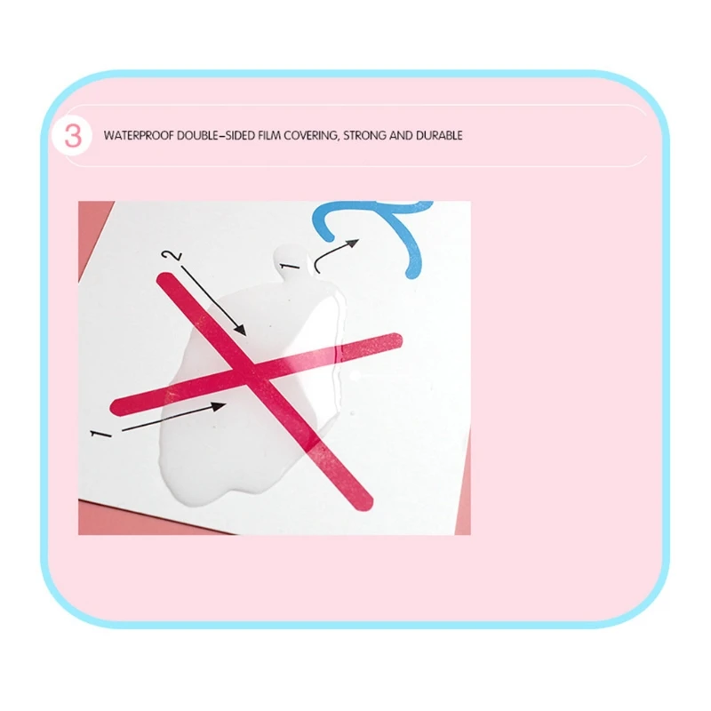 

Preschool Learning Educational Cards for Toddlers Paper Letters Study Supplies with Letters Double Sided for Kids