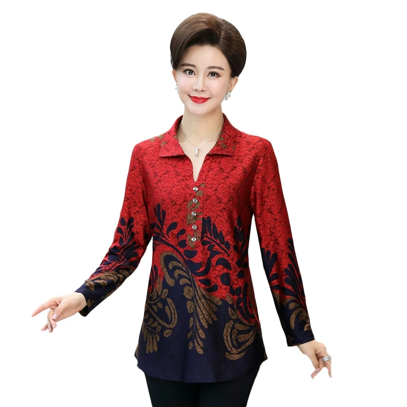 Женская футболка с длинным рукавом и цветочным принтом большого размера | одежда