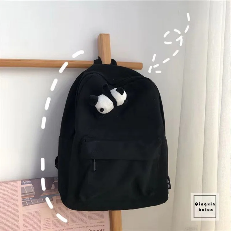 Модный женский рюкзак из мягкой ткани красивый стильный школьный для девочек