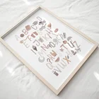 Алфавит животные обучение школе детская комната настенная печать бумага Холст Картина скандинавский постер домашний декор картины детская комната