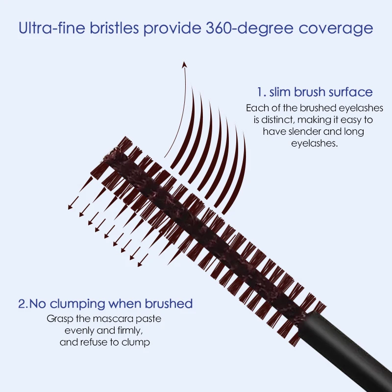 1 шт. тушь для ресниц ультратонкая тонкая и густая завивка против пота
