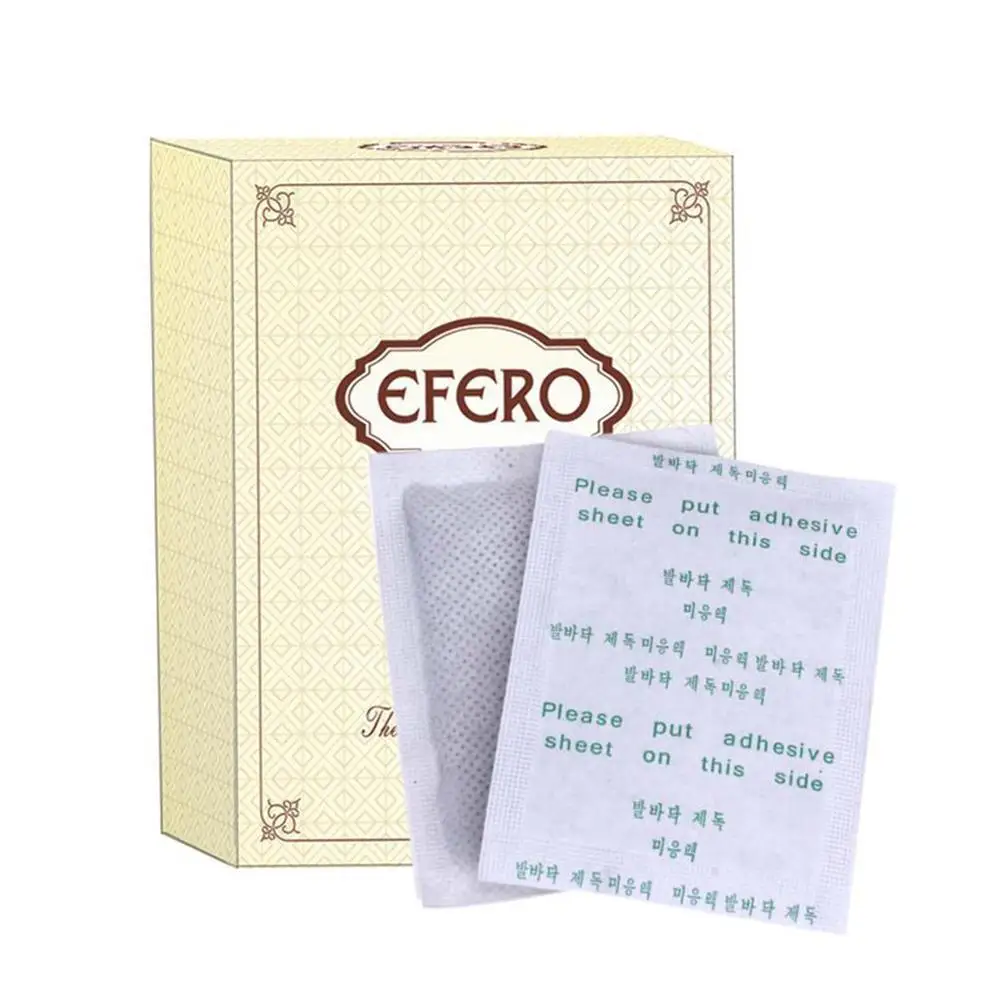 

10pcs Bamboo Vinegar Foot Patch Pads Patches With Adhersive Foot Care Improve Sleep