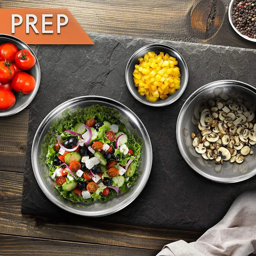 Высококачественные миски для смешивания из нержавеющей стали 304 гнездового