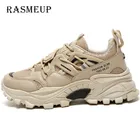 RASMEUP мужские кроссовки, дышащая демпфирующая Спортивная пара, повседневная обувь, толстая подошва, беговые Прогулочные кроссовки, спортивные кроссовки