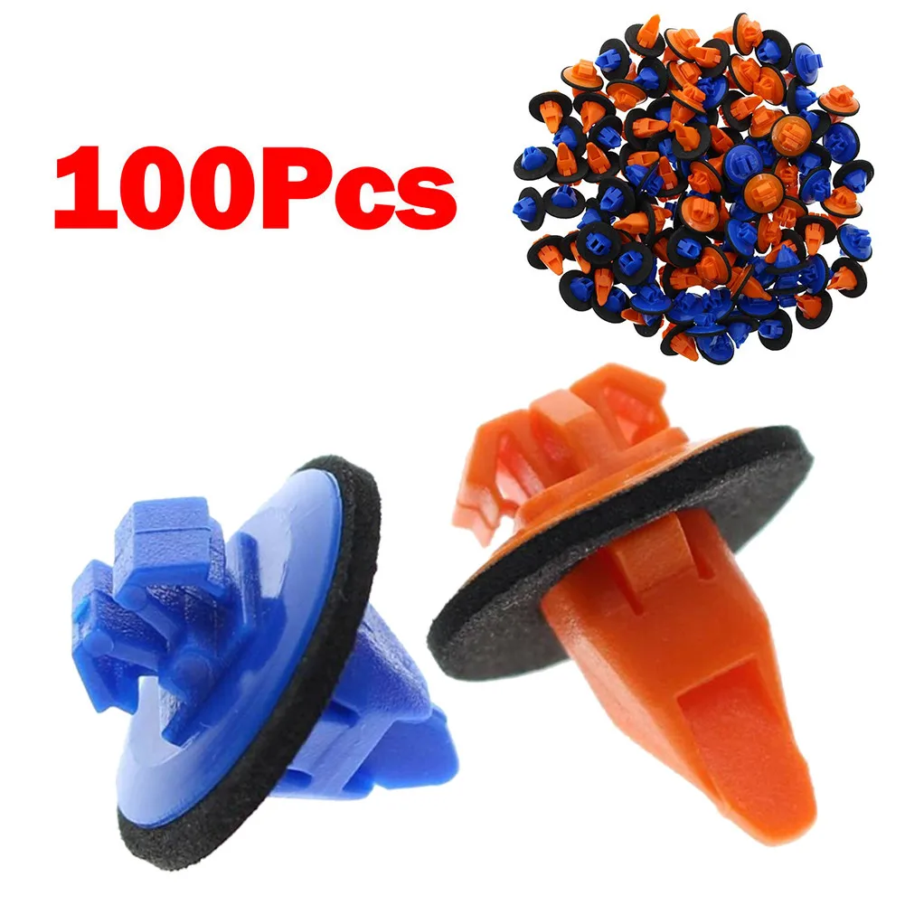 

75495-35010 Clips Clips Flare For 2005-2016 Toyota Tacoma Orange + Blue
