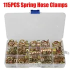 115 шт. пружинный ремешок Тип топливный вакуумный шланг силиконовая трубка зажим оцинкованные зажимы 6-22 мм Ассортимент Набор