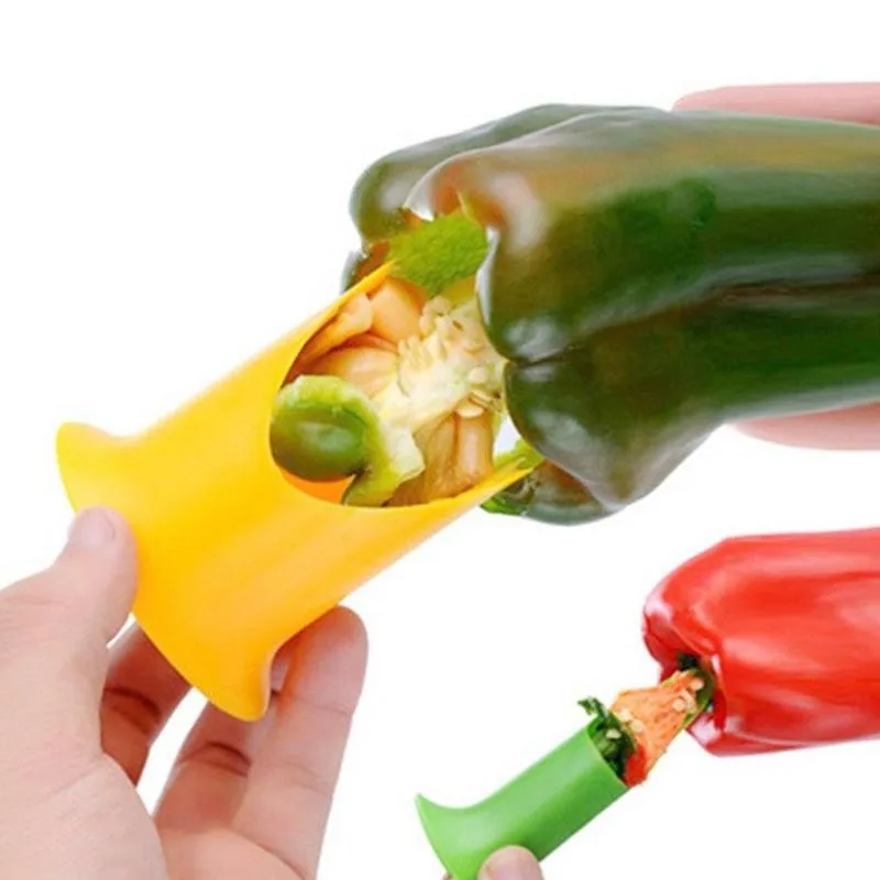 2 в 1 устройство для удаления семян Jalapeno кухонная утварь с зеленым перцем и Чили