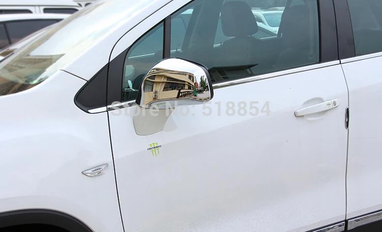 Для 2013 2014 2015 2016 CHEVROLET TRAX TRACKER хром крышка зеркала боковой двери отделка Накладка