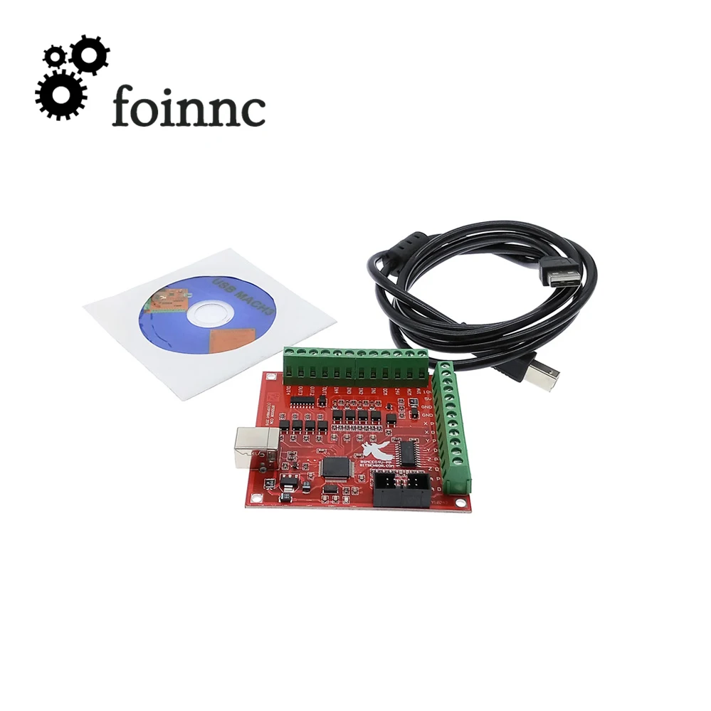 CNC красный коммутационная Плата USB MACH3 100 кГц 4 оси Интерфейс драйвер контроллер