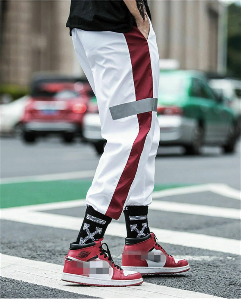 Мужские спортивные брюки-джоггеры длинные брюки в стиле Харадзюку для спортзала