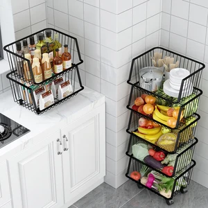 black carbon steel storage rack holder vegetable fruit kitchen organizer home floor rack with wheels multi layer mobile shelf free global shipping