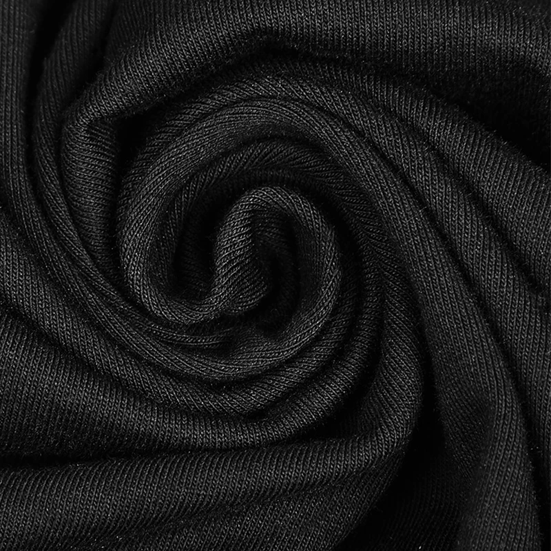 Женское трикотажное платье в готическом стиле черное облегающее панк-рейв с