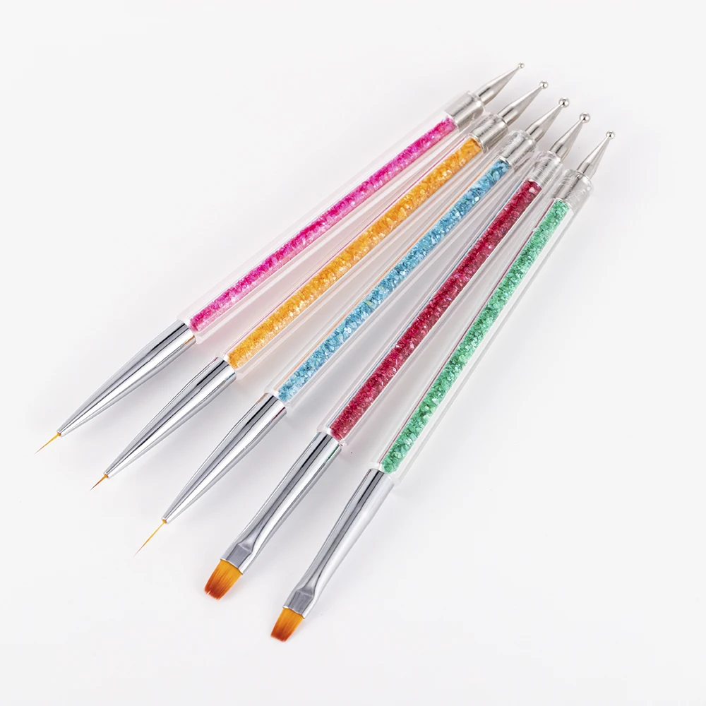 Набор инструментов для маникюра 5 шт. УФ-гель рисования ногтей точечная ручка