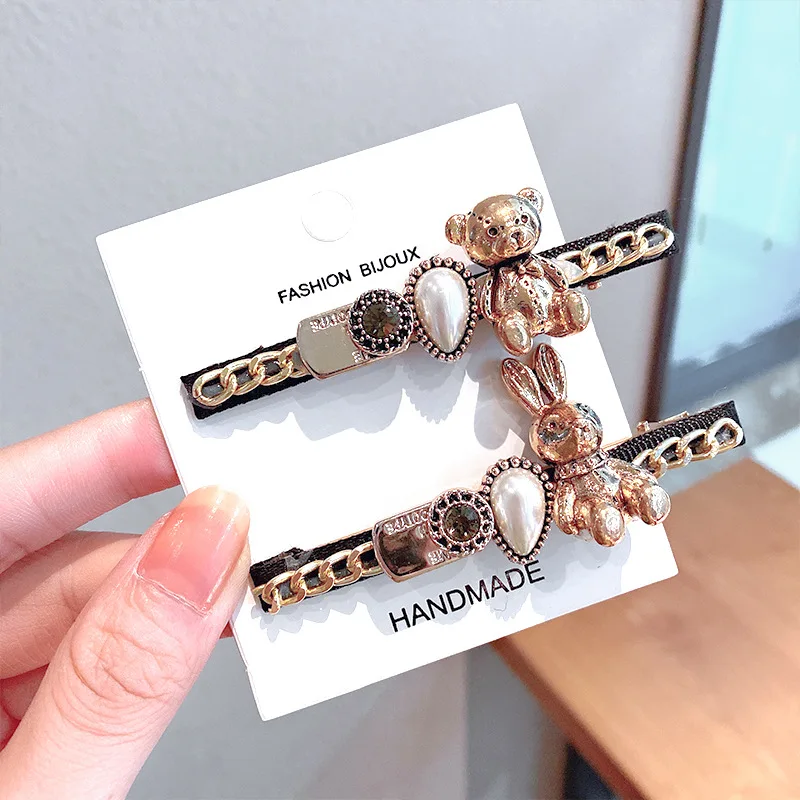 1 шт. модные аксессуары для волос женщин и девочек Большой жемчуг алмазный сплав