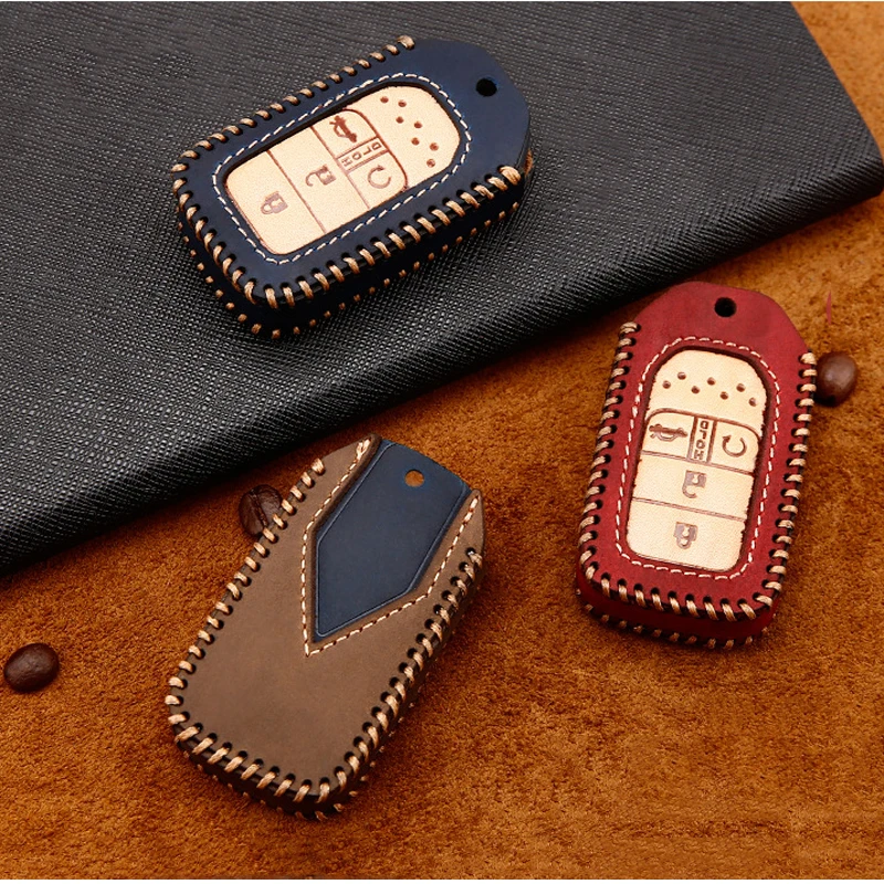 

Car Key Case for Honda Civic Tenth Generation Accord CRV Crown Road URV Binzhi XR Haoying Lingpai Fit Leather Car Key Case