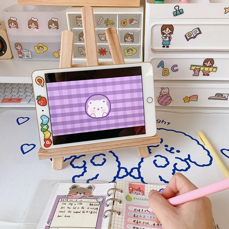 

Wooden Mini Creative Tablet Small Desktop Easel Universal Mobile Phone Holder Simple Small Fresh Wooden Folding Easel Tripod