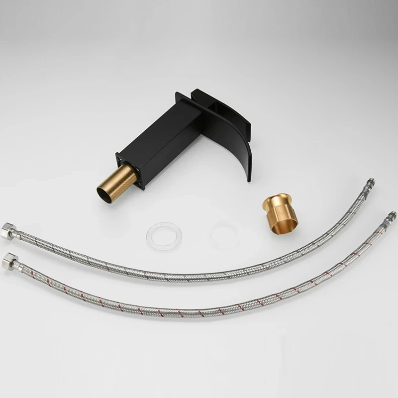 

Brass Waterfall Basin Faucet Bathroom Faucet Hot Cold Mixer Crane Bathroom Faucet Taps Basin Faucet Taps Hot Cold Mixer Crane