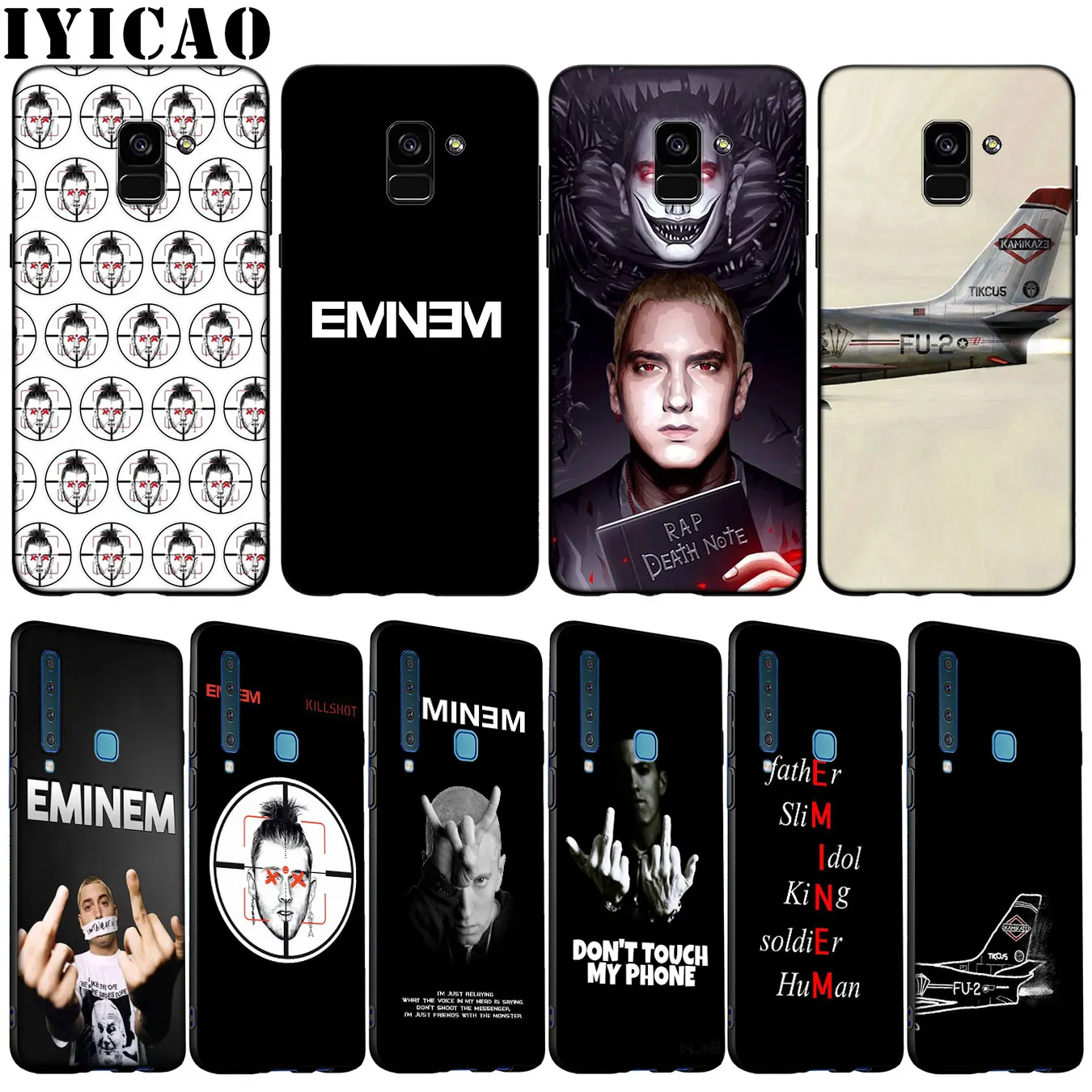 Мягкий силиконовый чехол для телефона Eminem Mile Rap Samsung Galaxy A6 A7 A8 A9 2018 A3 A5 2016 2017 Note 9 8 10