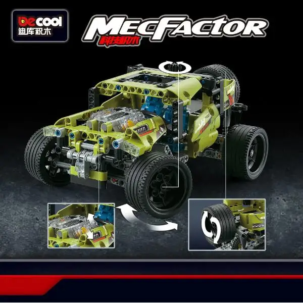 Technic MecFactor City Sand Storm 423 шт. ралли внедорожник внедорожный грузовик строительный