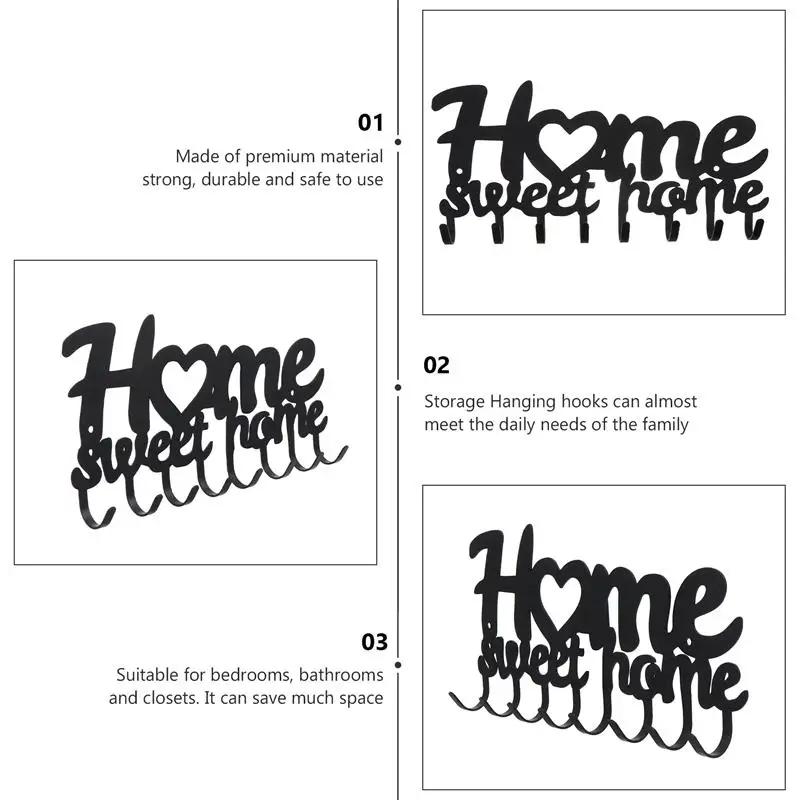 

1Pc Punching Hook Iron Hanging Hook Household Hook Wall Mounted Hook for Bedroom Lobby Bathroom Kitchen