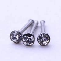 60 pcs 1 8mm nasal puncture jewelry popular stainless steel studded nasal fashion nails unisex exquisite