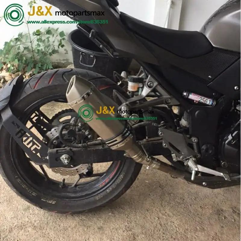 Ninja250R Ninja300 выхлопная средняя труба для Kawasaki Z250 2008 2015 ниндзя 300 2013 2016 250R 2012|motorcycle
