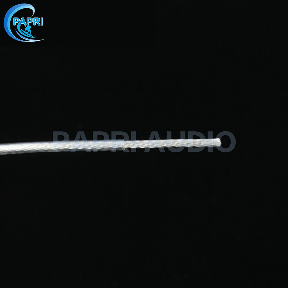 PAPRI 0 12 мм2 2 PTFE OCC медный посеребренный кабель/провод аудио HIFI DIY усилитель Плетеный