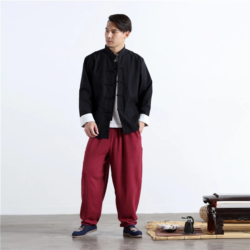 Новинка 2021 Мужская традиционная китайская одежда костюм кунг-фу Ву Тан летний