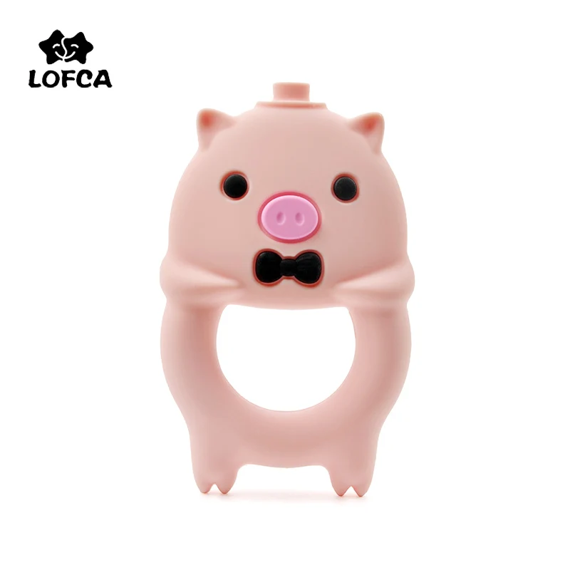 Силиконовые грызунки LOFCA Piggy детские игрушки для прорезывания зубов без БФА