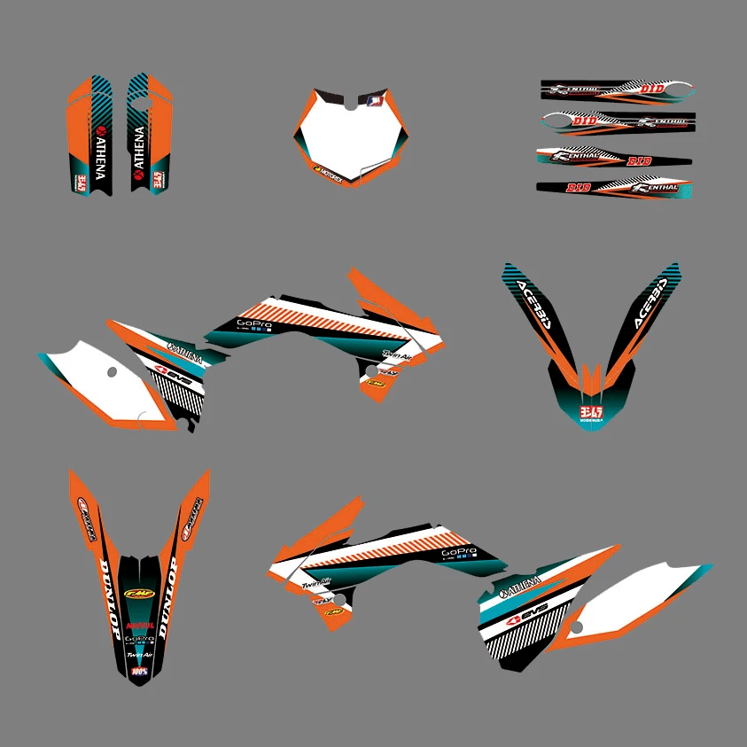 

For SX85 2013-2017 Stickers Motorcycle Team Graphics Decals Kit For KTM SX 85 2017 2016 2015 2014 2013 Customized Stickers