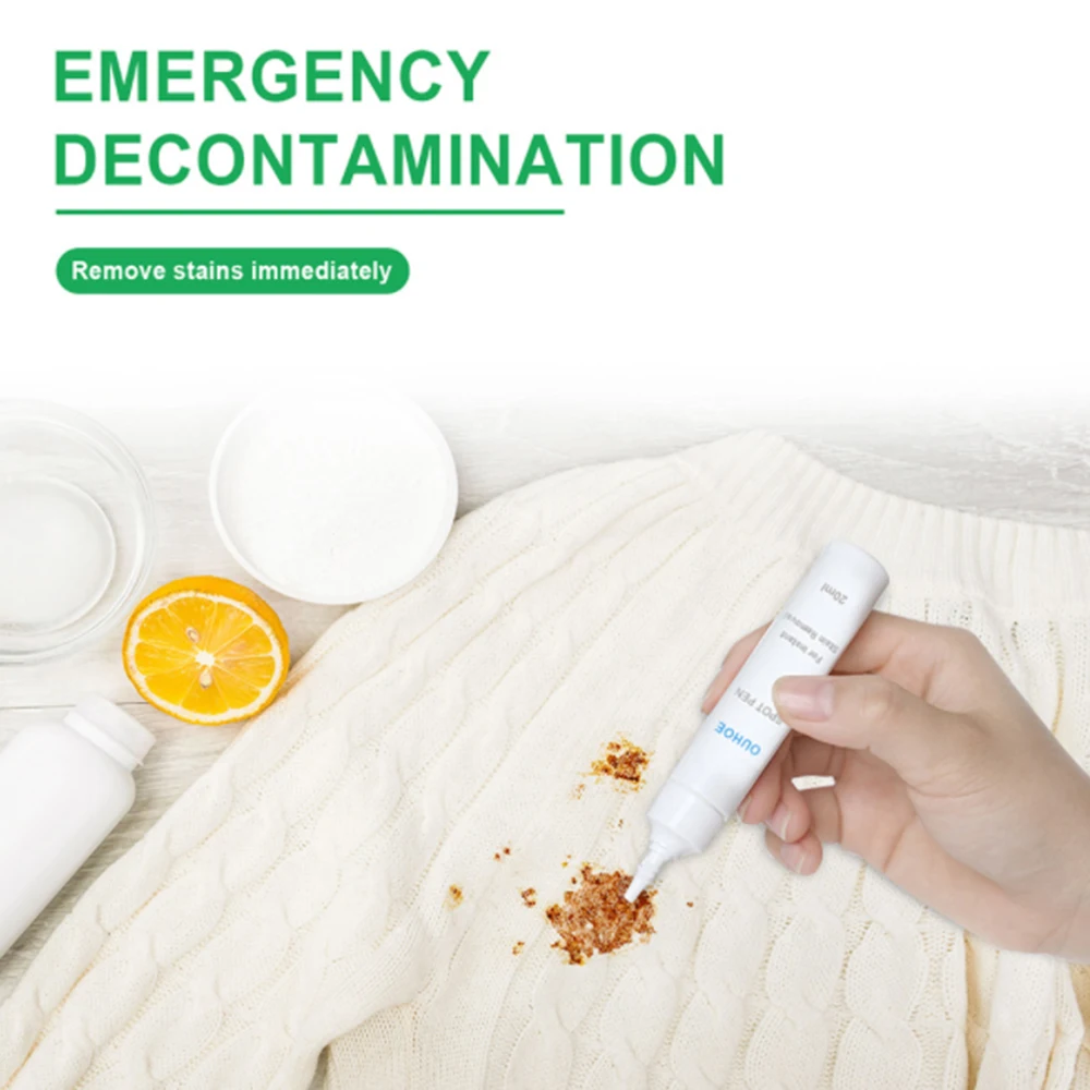 

Clothes Decontamination penwash Free Portable White-Clothes Emergency Oil Stain Removing Cleaning Detergent