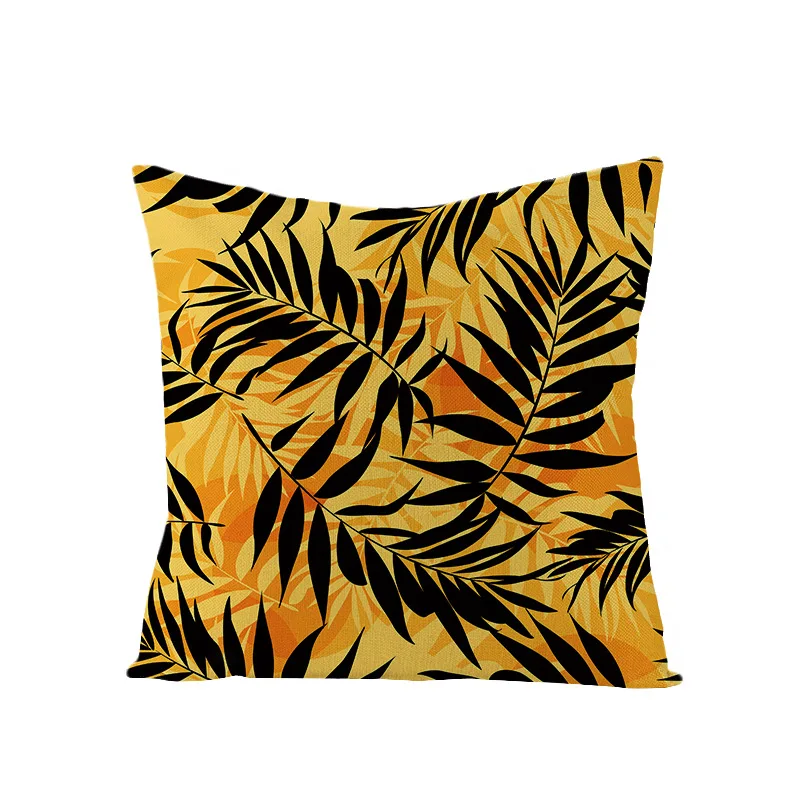 Тропические растения пальмовых листьев зеленые листья монстера Чехлы цветок