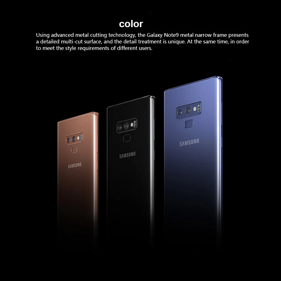 Оригинальный Новый T Mobile версия Samsung Galaxy Note 9 N960U мобильный телефон 6 ГБ ОЗУ 128 Гб ПЗУ