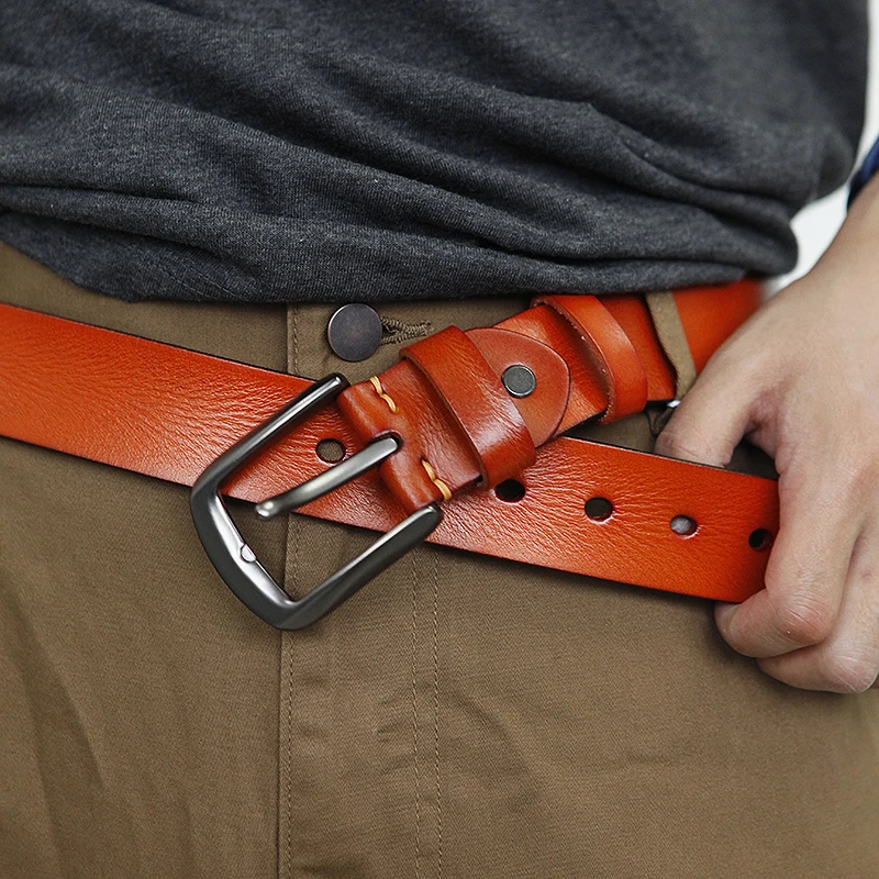 LANSPACE Брендовые мужские кожаные ремни ручной работы оптовая продажа тонкий