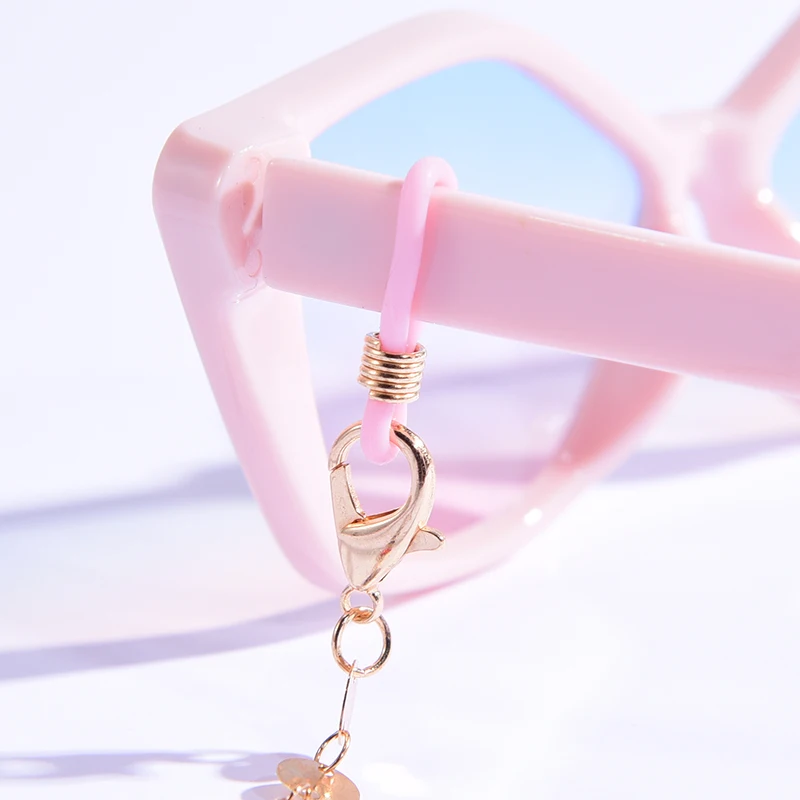 500 шт./лот красочные резиновые крючки держатель цепочки для очков концевых