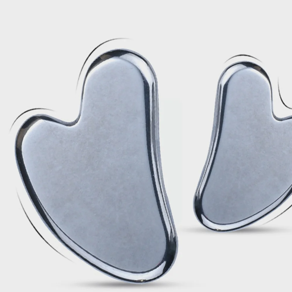 

1Pc Heart-shaped Facial Scraping Board Guasha Plate Beauty Tool