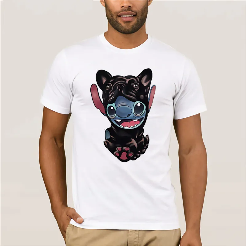 100% хлопок 2020 для мужчин рубашка Frenchie и стежка забавная футболка с короткими