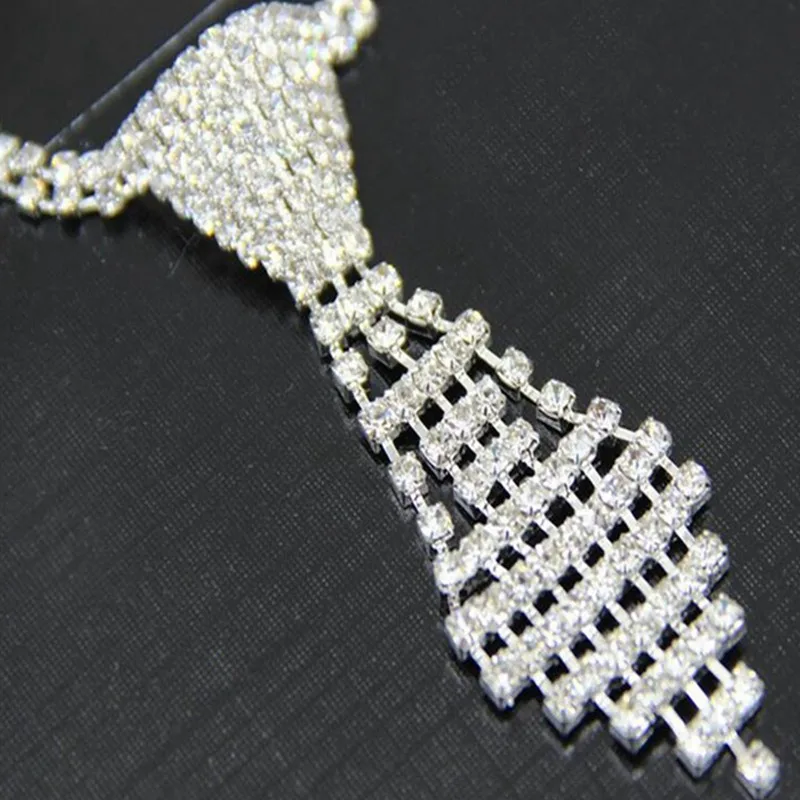 Регулируемый декоративный ошейник стразы Блестящий галстук для собак мальчиков