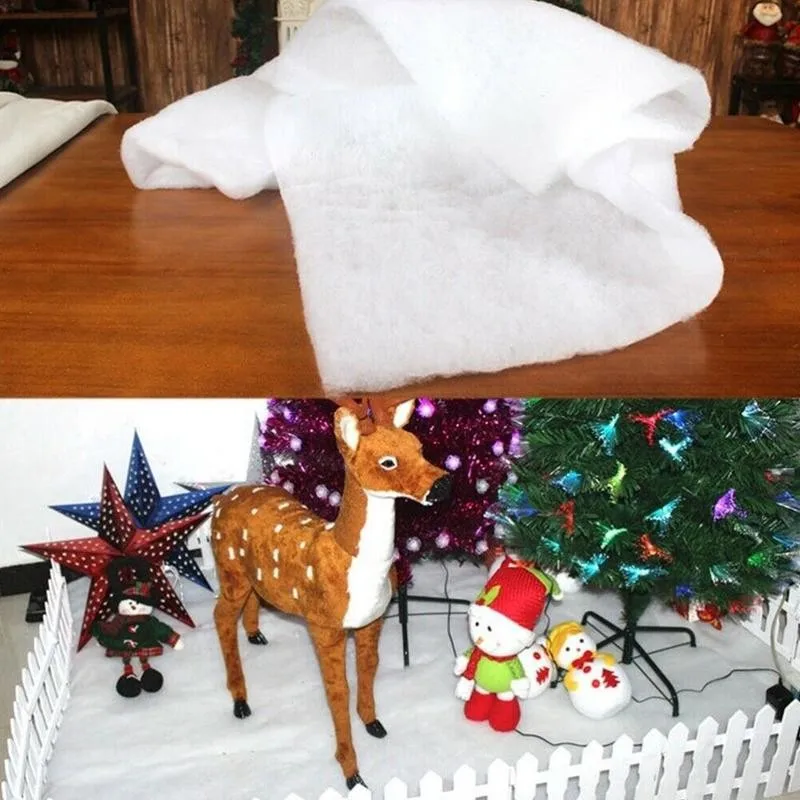 

Christmas Cotton Artificial Scene White Cotton Simulation Fake Christmas Tree Scene Decoration Props 1PC