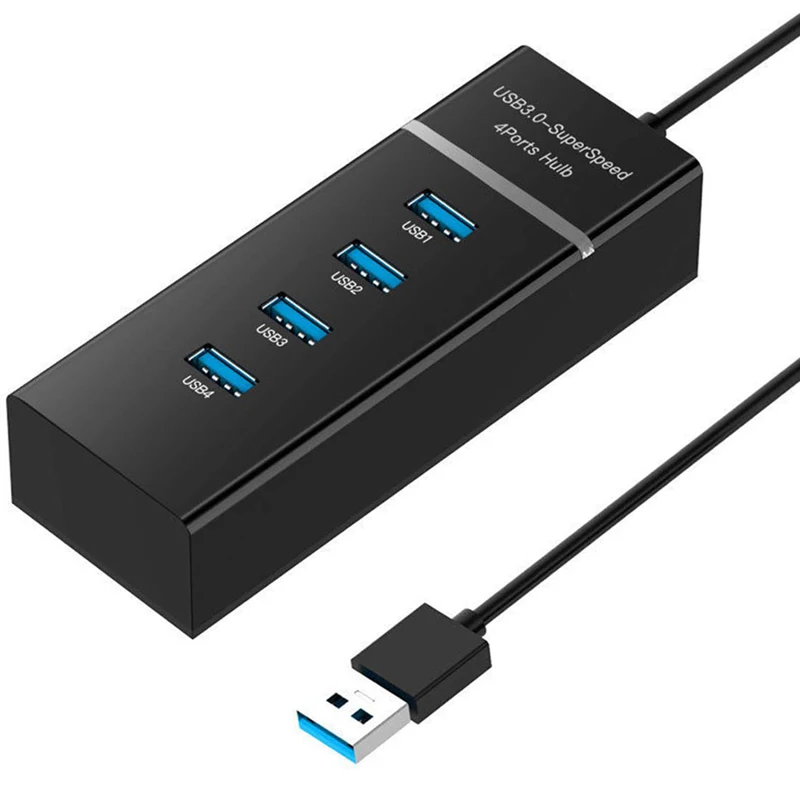 USB 3 0 концентратор 4 порта мульти сплиттер адаптер 5 Гбит/с супер скорость со