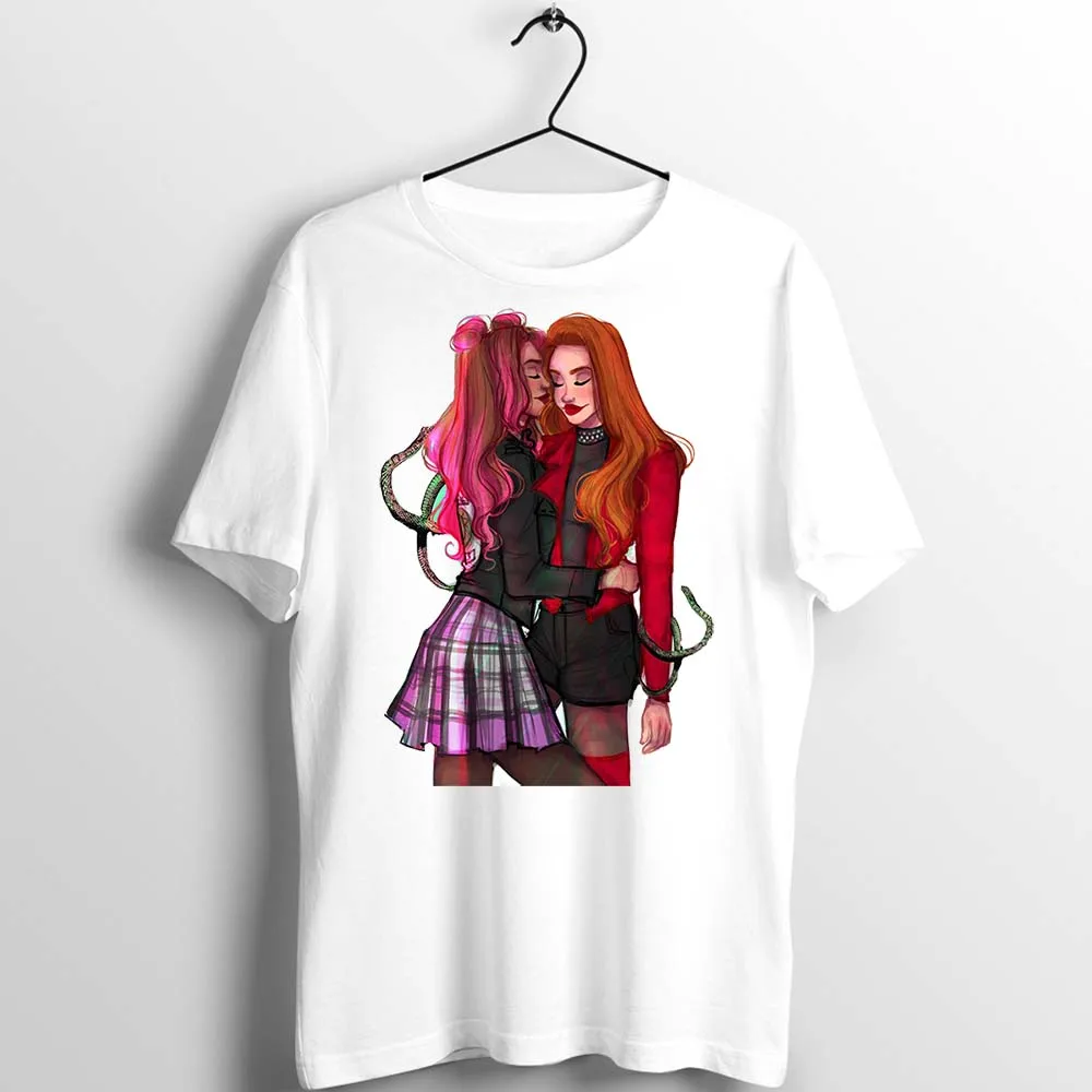 Женская футболка с изображением ривердейла Шерил Блоссом The Kiss Awesome Girl's Tee - Цвет: 5S016W