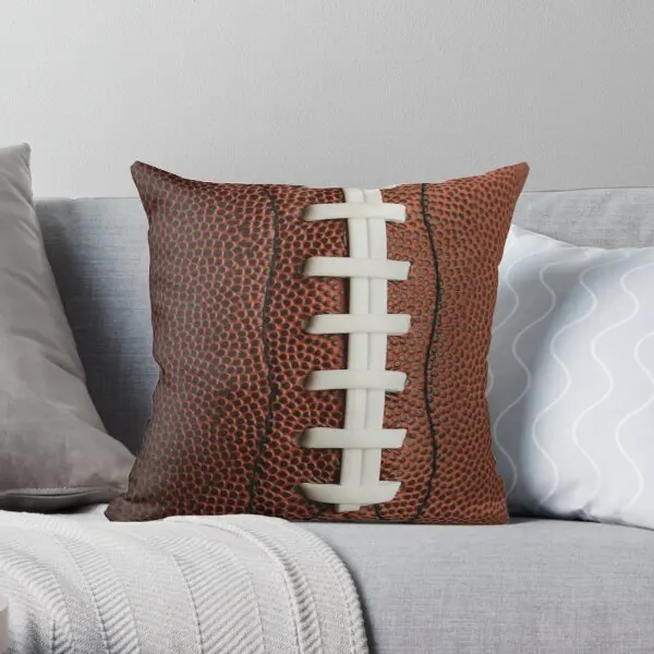 

Football Soft Decorative Throw Pillow Cover Print Pillow Case Waist Cushion Pillows NOT Included