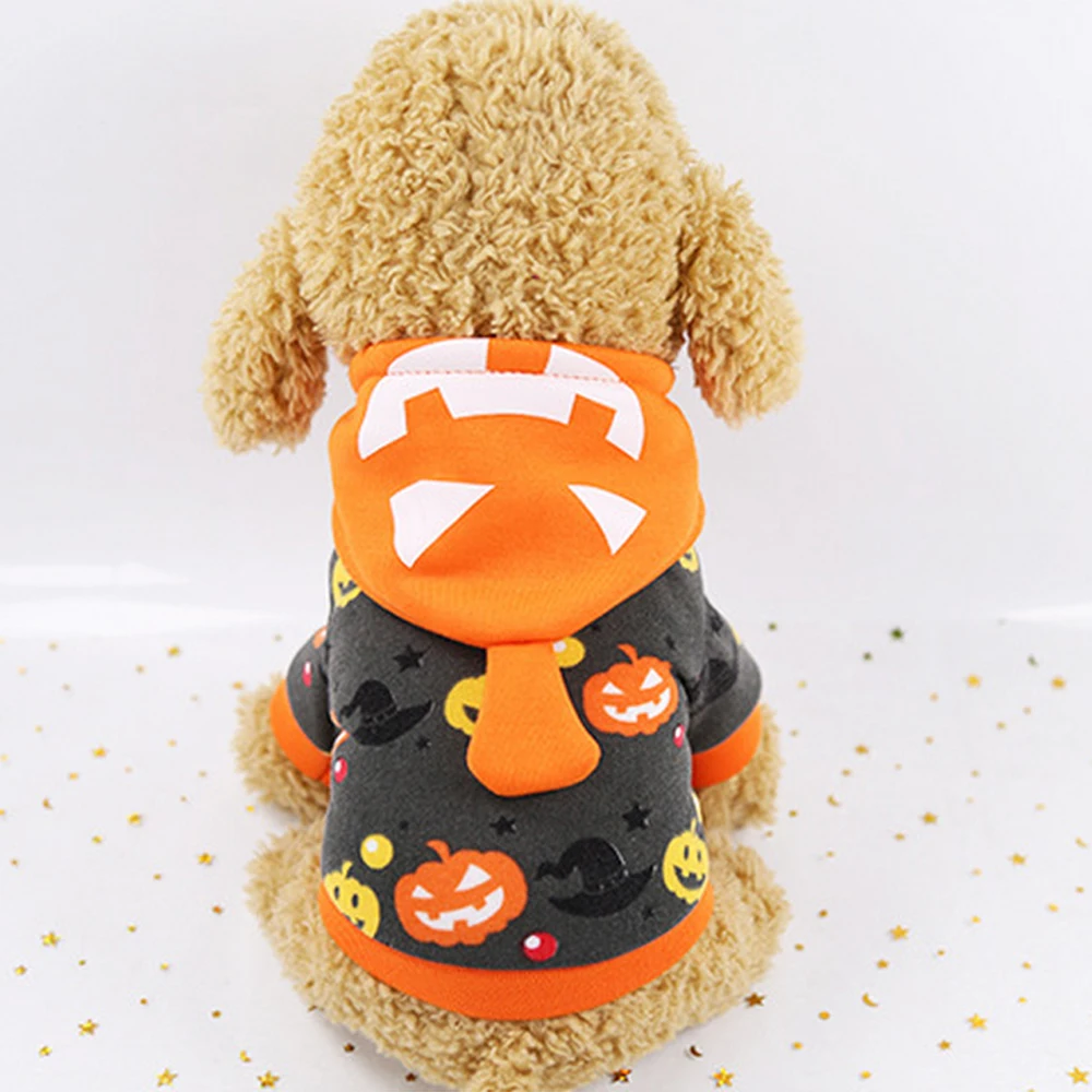 Зимняя Теплая Одежда для собак зимняя одежда домашних животных Хэллоуина