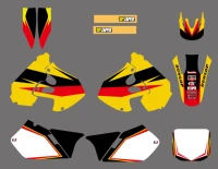 motorcycle new style team graphics background decal sticker kit for suzuki rm125 rm250 rm 125 250 1999 2000