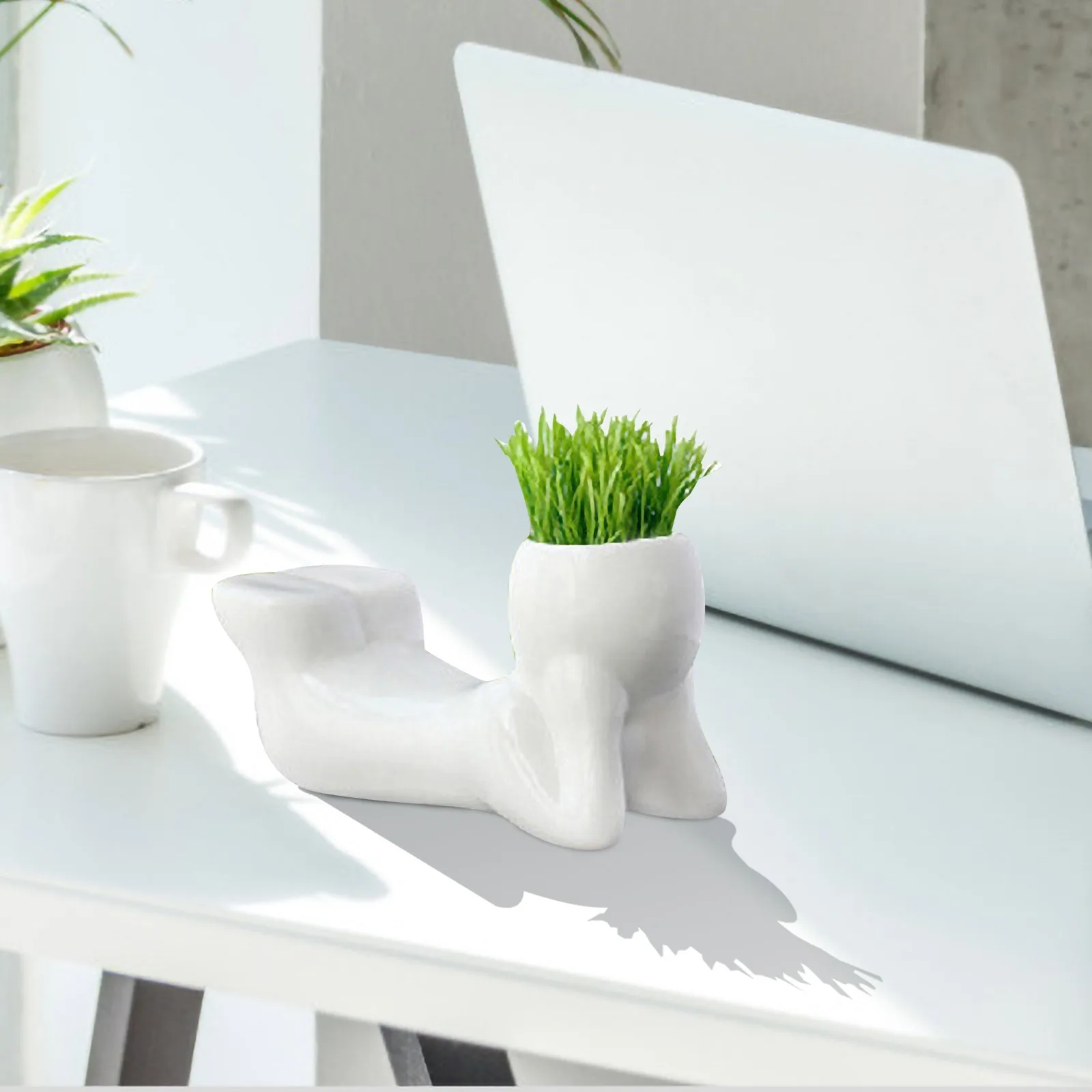 Цветочный горшок для растений керамический цветов Мини Симпатичные Роман Бонсай