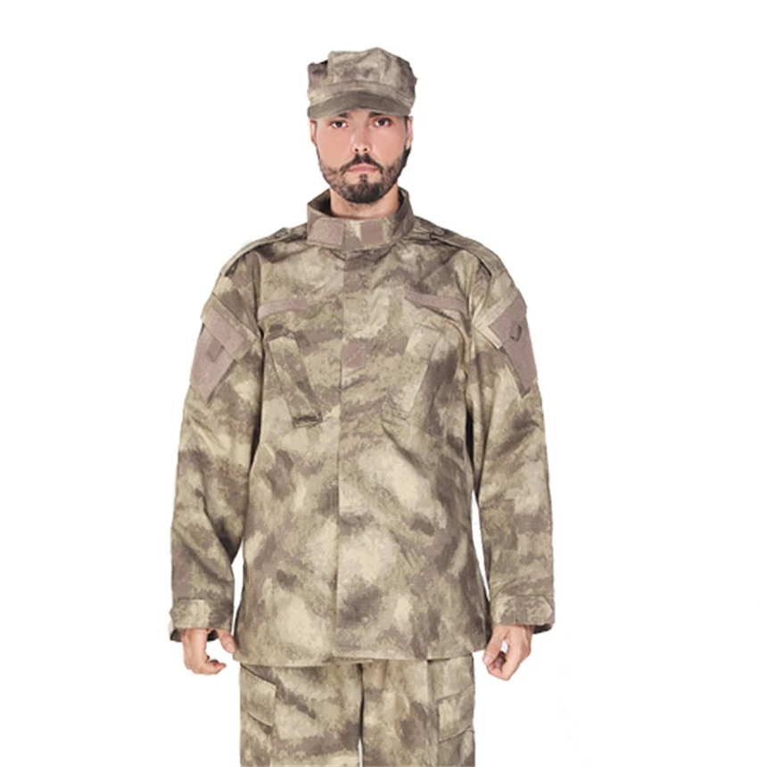

Men Army Tactical Military Uniform Camouflage Combat Shirt Clothes Special Forces ACU Militar Uniforms for Man Coat Set
