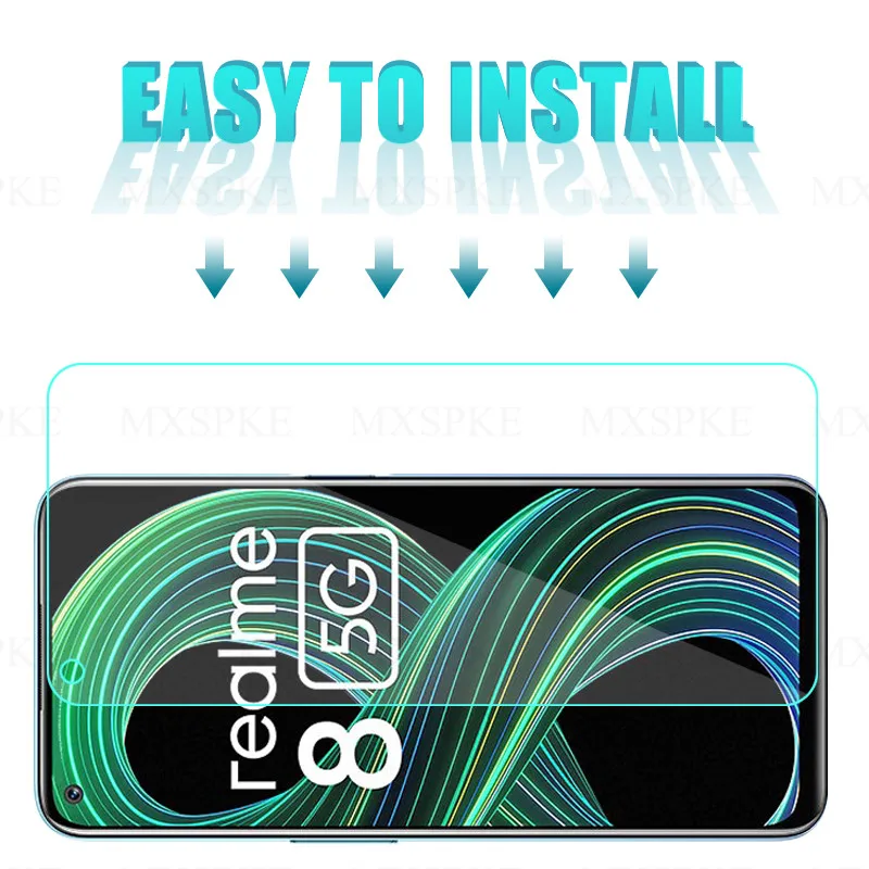 

4in1 HD Protective Glass For OPPO Realme 8 7 6 Pro 7 Asia Camera Lens Screen Protector For Realme 8 7 6 7i 6i 6S Tempered Glass