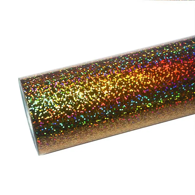 Голографическая Термотрансферная виниловая блестящая HTV для одежды гладкая