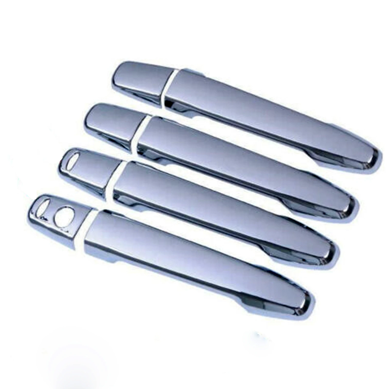 Хромированная дверная ручка с крышкой без ключа защитная накладка для Mitsubishi