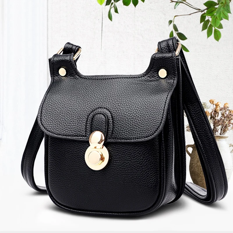 

Japan Style Women's Shoulder Messenger Bags PU Leather Fashion Simple Shopper Crossbody Bag Large Capacity Handbag For Woman